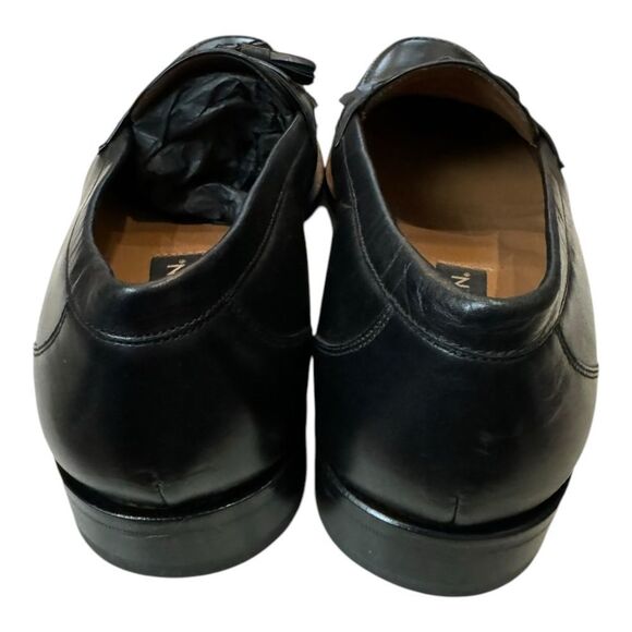 Mezlan E2391 Men\'s Black Leather Slip-on Tassel Loafers Dress Shoes 9  9M main image 5